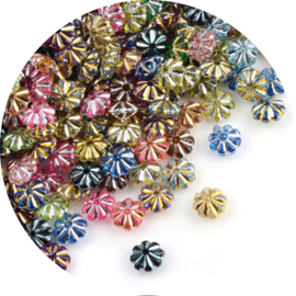 Kralen gekleurde spacers mix 200st