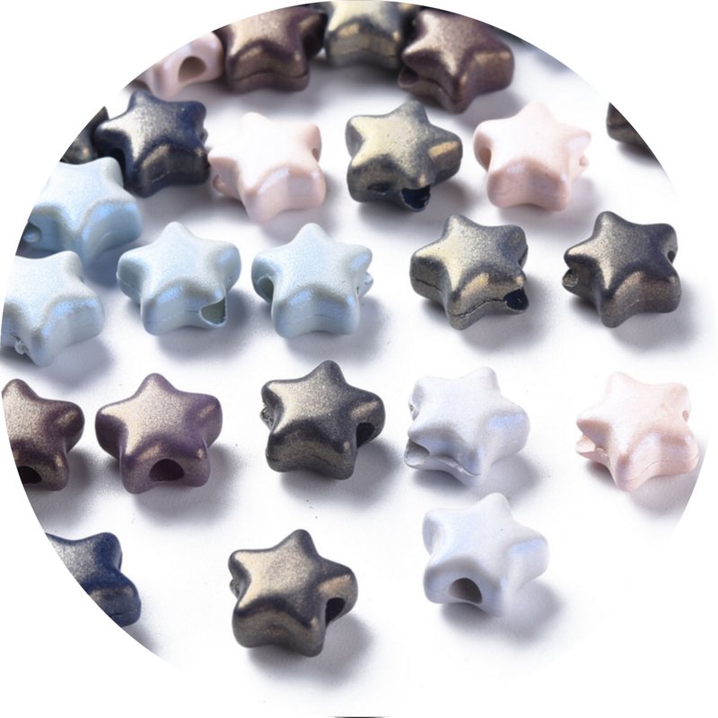 Kralen star mix 20 stuks OP=OP