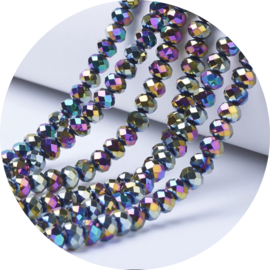 Kralen facet klein rainbow 140 stuks