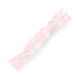 Glaskralen kubus 2 mm – lichtroze (ca. 380 stuks)