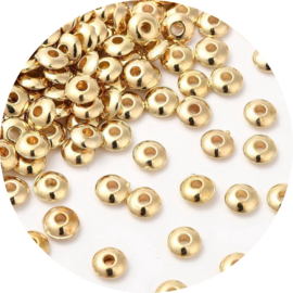 Kralen platte spacers 200st