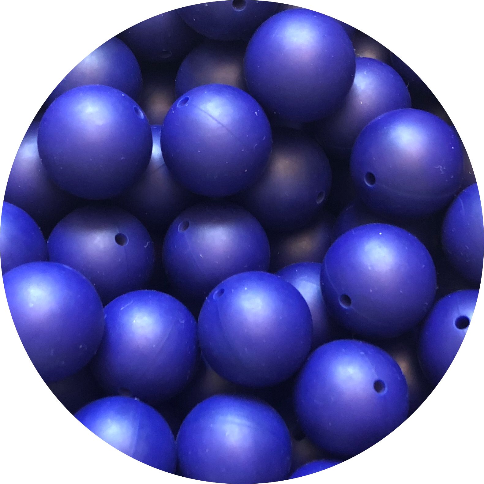 Siliconen Kralen Navy – per stuk | Ø12 mm, Ø15 mm of Ø20 mm