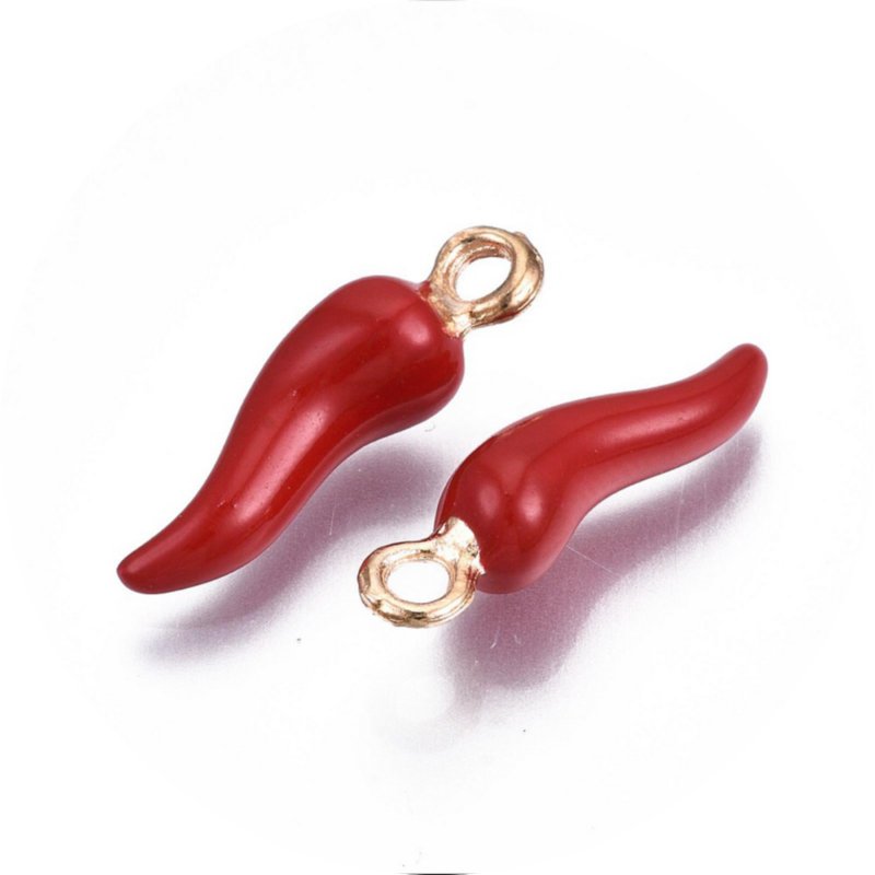 Bedel Rode Peper – Goudkleurig | per stuk (ca. 21 × 6 × 6 mm)