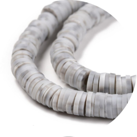 Katsuki kralen 6mm – Mix Grijs (gemarmerd) – ca. 340 stuks