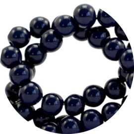 Glaskralen 6mm – Donkerblauw (50 stuks)
