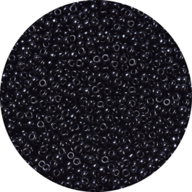 Miyuki rocailles 11/0 – zwart – 2 mm – 5 gram