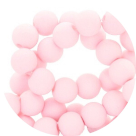 Acryl kralen rond – ca. 6 mm – 50 stuks (lichtroze)