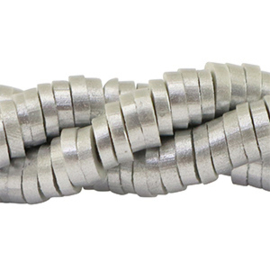 Kralen katsuki shiny silver 4mm