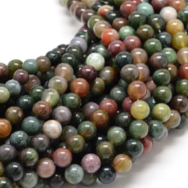 Natuursteen kralen Indiase agaat – 8mm – ca. 45 stuks