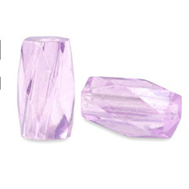 Facet glaskralen 5×3 mm – Lila (100 stuks)