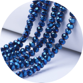 Kralen facet klein blue moon 140 stuks