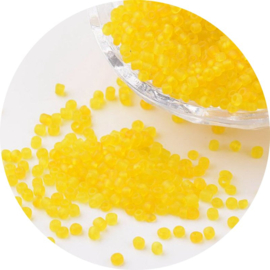 Rocailles – ca. 3 mm – 50 gram (geel)