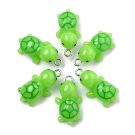 Bedels Resin Schildpad Groen – 5 Stuks