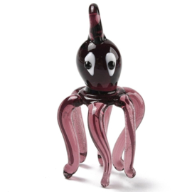 Glas bedel lampwork octopus – ca. 49x26x26 mm – per stuk