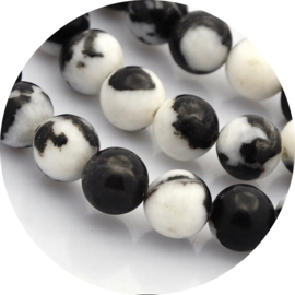 Kralen zebra jasper 45st