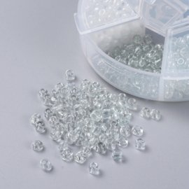 Rocailles mix in opbergdoos – ca. 4 mm – ca. 85 gram