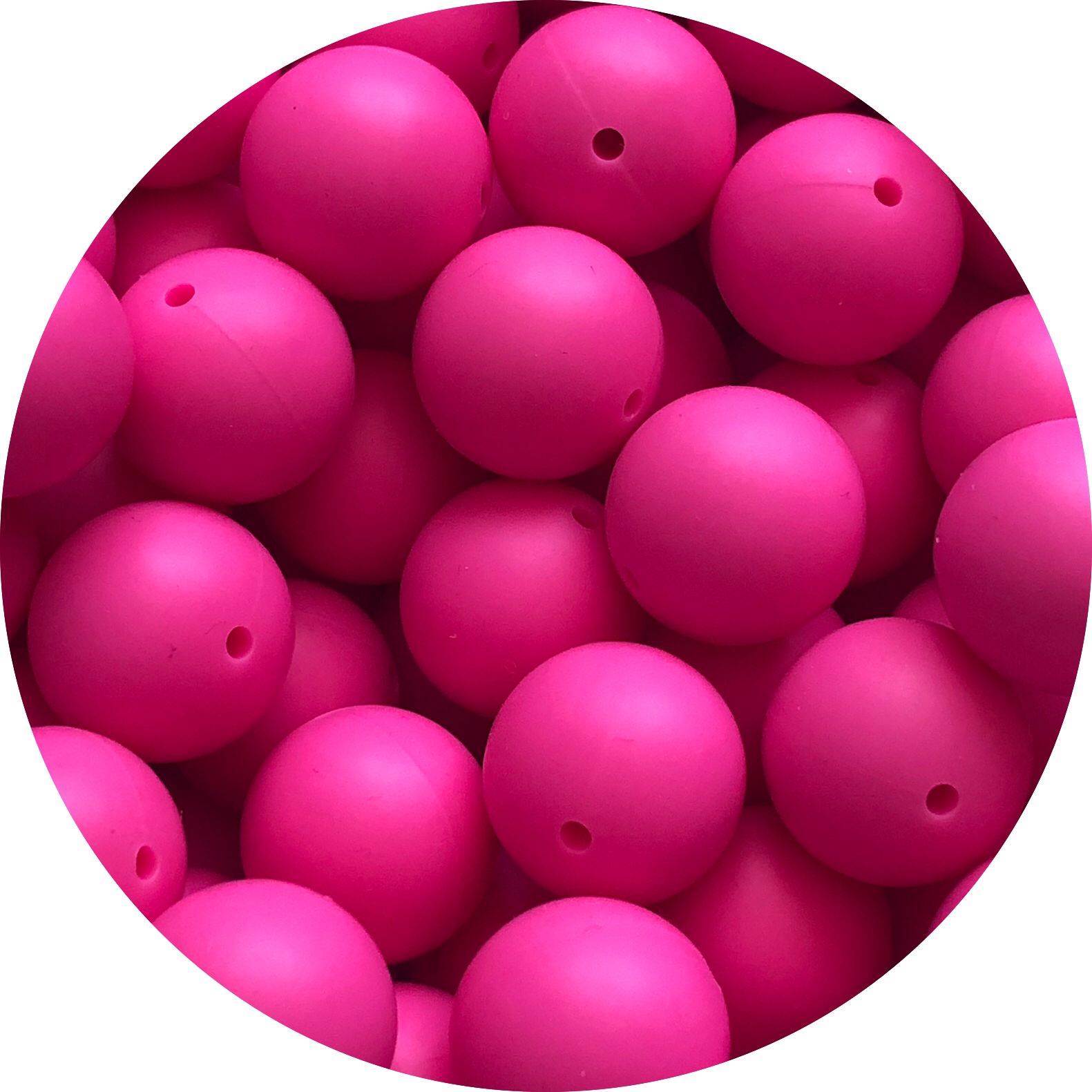Siliconen Kralen Macaron Roze – per stuk | Ø12 mm, Ø15 mm of Ø20 mm