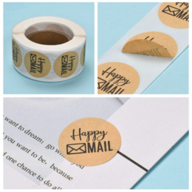 Rol stickers happy mail 500st