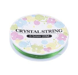 Gekleurd elastiek 0,5mm – 20 meter op rol – random kleur