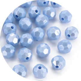 Kralen lente blauw 50st