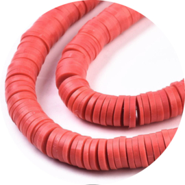 Katsuki kralen 6mm – Koraal (rood-oranje) – ca. 340 stuks