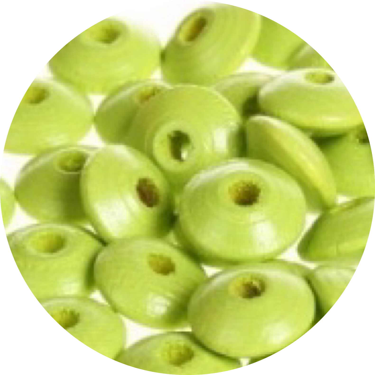 Kralen hout disc lemon 25st