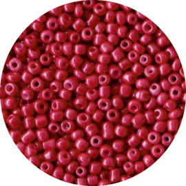 Kralen rocailles cherry red 2mm 20gr