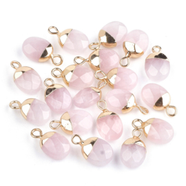 Bedels gold plated rose quartz