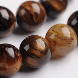 Natuursteen kralen tiger eye – 6 mm – ca. 60 stuks