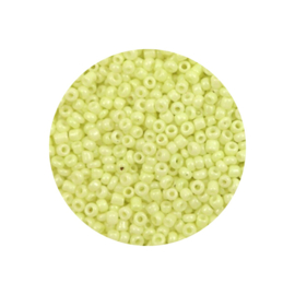 Rocailles 2mm Lichtgeel – 20 gram