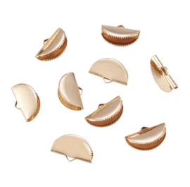 Lintklemmetjes – lichtgoud/rosegoud – 13×20×7 mm – 10 stuks