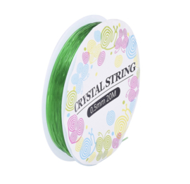 Gekleurd elastiek 0,5mm – 20 meter op rol – random kleur