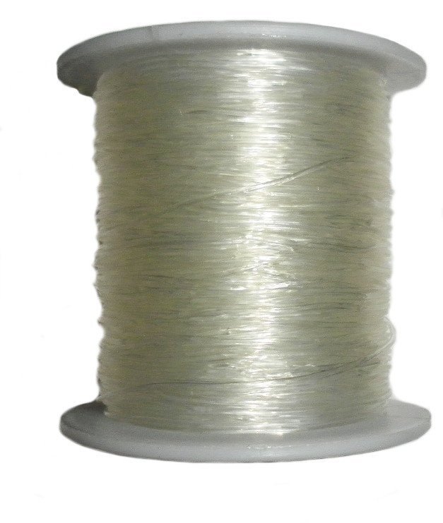 Elastisch nylon draad – transparant – 0,7 mm – 11 m op rol