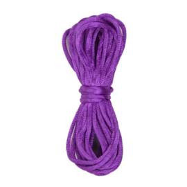 Satijnkoord Ø2mm - 5 meter - violet - KumiHimo