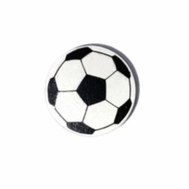 Houten kraal voetbal 16x16x8 mm – hoge kwaliteit – per stuk