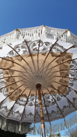 parasol katoen print,diameter 2mtr