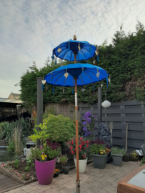 Parasol dubbel, Diameter van 1 meter (diverse kleuren)