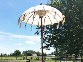 Parasol enkel, Diameter van 1 meter (diverse kleuren)