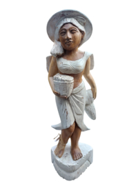 Beeld Balinese vrouw