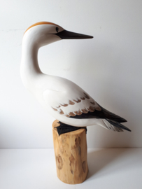 Houten vogel wit