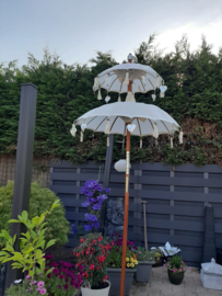 Parasol dubbel, Diameter van 1 meter (diverse kleuren)