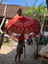 Parasol katoen print,diameter 1.50