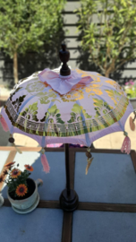 Tafelparasol pastel goud print