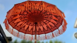 parasol katoen print,diameter 2mtr