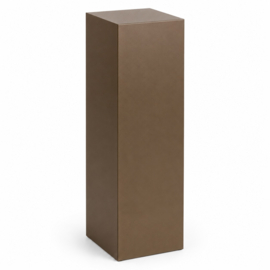 Dichte metalen sokkel op kleur (RVS) - 35 x 35 x 40 cm (BxLxH)