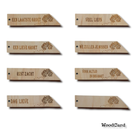 ROUWLABELSET - BOOM - 40 stuks