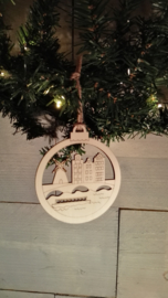 GRACHTENPAND KERSTBAL 10 STUKS (ook los verkrijgbaar op www.devrieslaserdesign.nl)