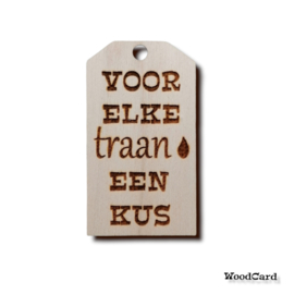 VOOR ELKE TRAAN EEN KUS - 10 stuks