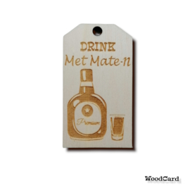 DRINK MET MATE-N -FLES EN BORREL - 10 stuks