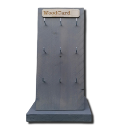 WoodCard-rek met 9 haakjes